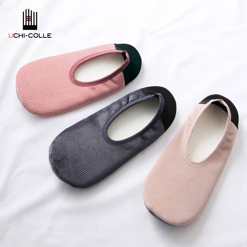 [Inner boa and corduroy] Home slip-ons